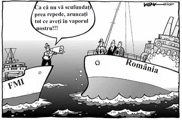 FMI - Romania caricatura